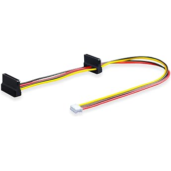 PH2.0 4 Pin Male to SATA 15 Pin Female Power Cable 35cm for ITX Motherboard HDD SSD DVD-ROM