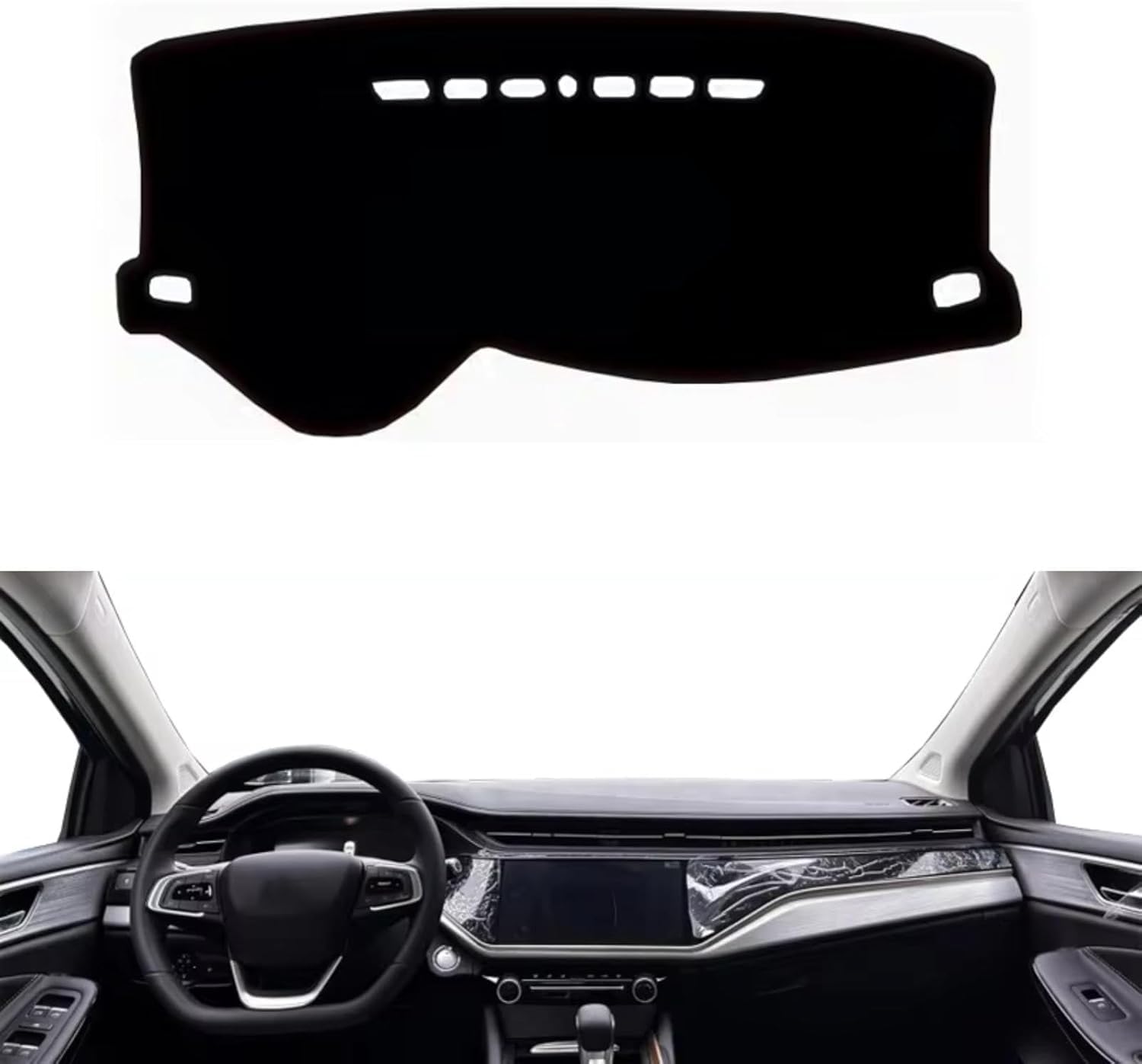 DdaiXQ Car Dashboard Mat For Chery Arrizo 6 Pro 2018-2023, Anti Slip Anti Glare Dustproof Dashboard Cover Pad Protector Dash Cover Sunshade Dashmat