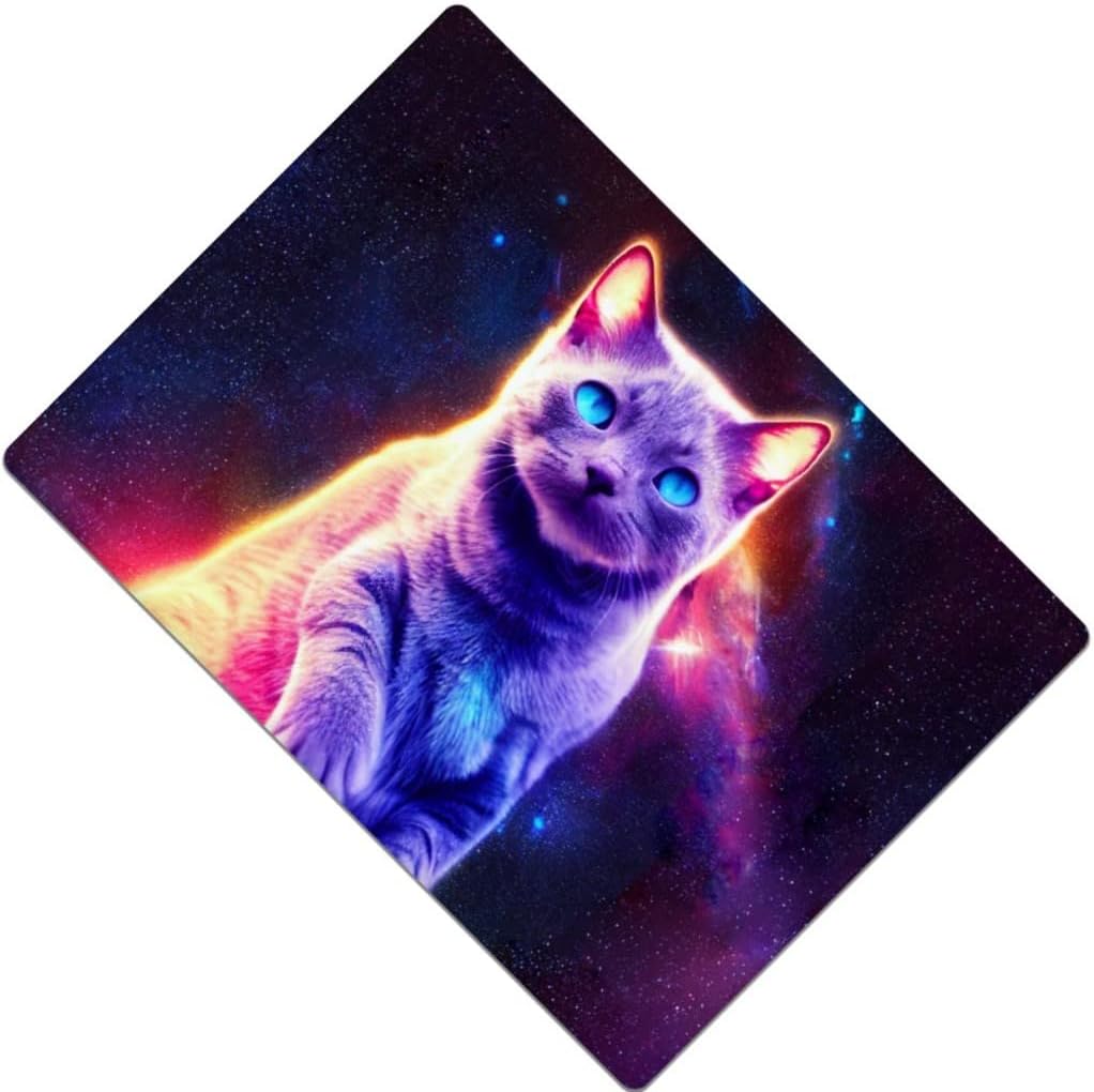 Space Cat Art Car Magnet 2 PCS - Animal Print Car Magnet - Cute Cat Sticker