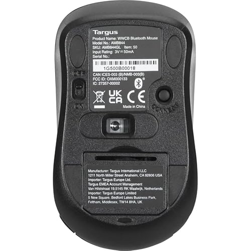 Targus, Works With Chromebook Bluetooth Mouse, Black (Amb844Gl) #TOP3