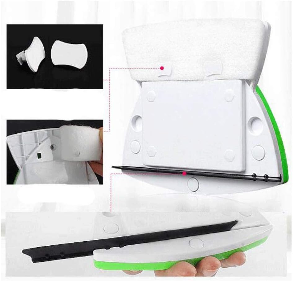 Double-Sided Magnetic Glass Wiper Cleaner Five-Gear Adjustable Magnetic Force for Window Cleaner Wiper Glass Washing Cleaning Tool Brush(D)