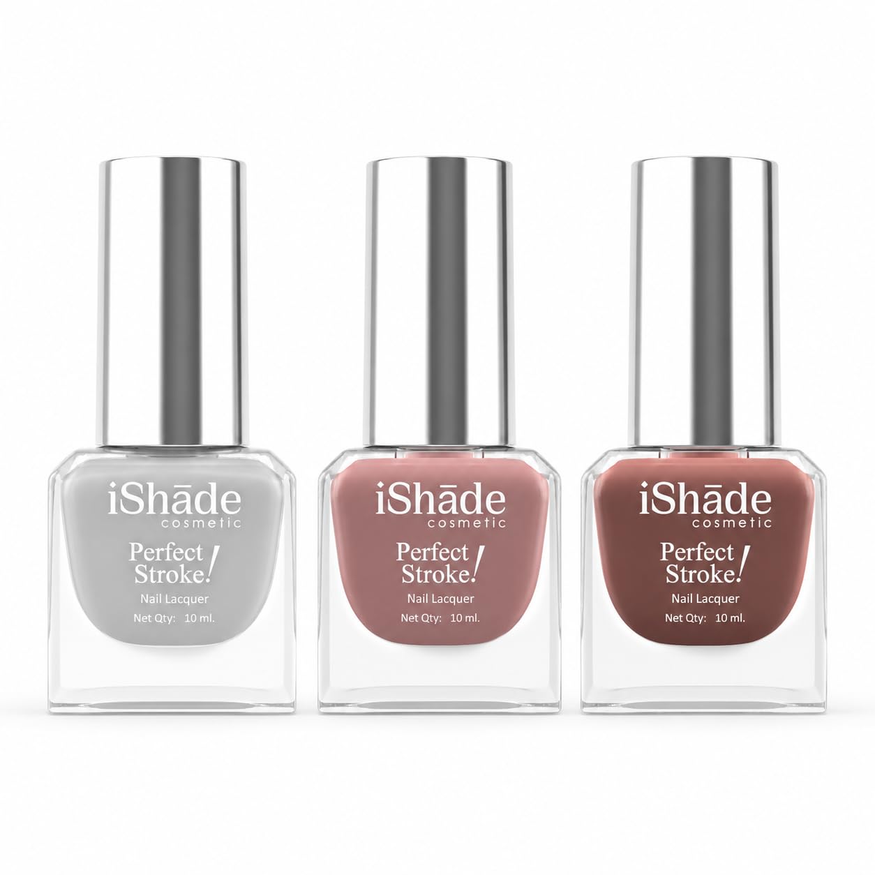 iShade Cosmetics 3 PCS Nail Polish Combo Pack Long Lasting Glossy Finish-image-14