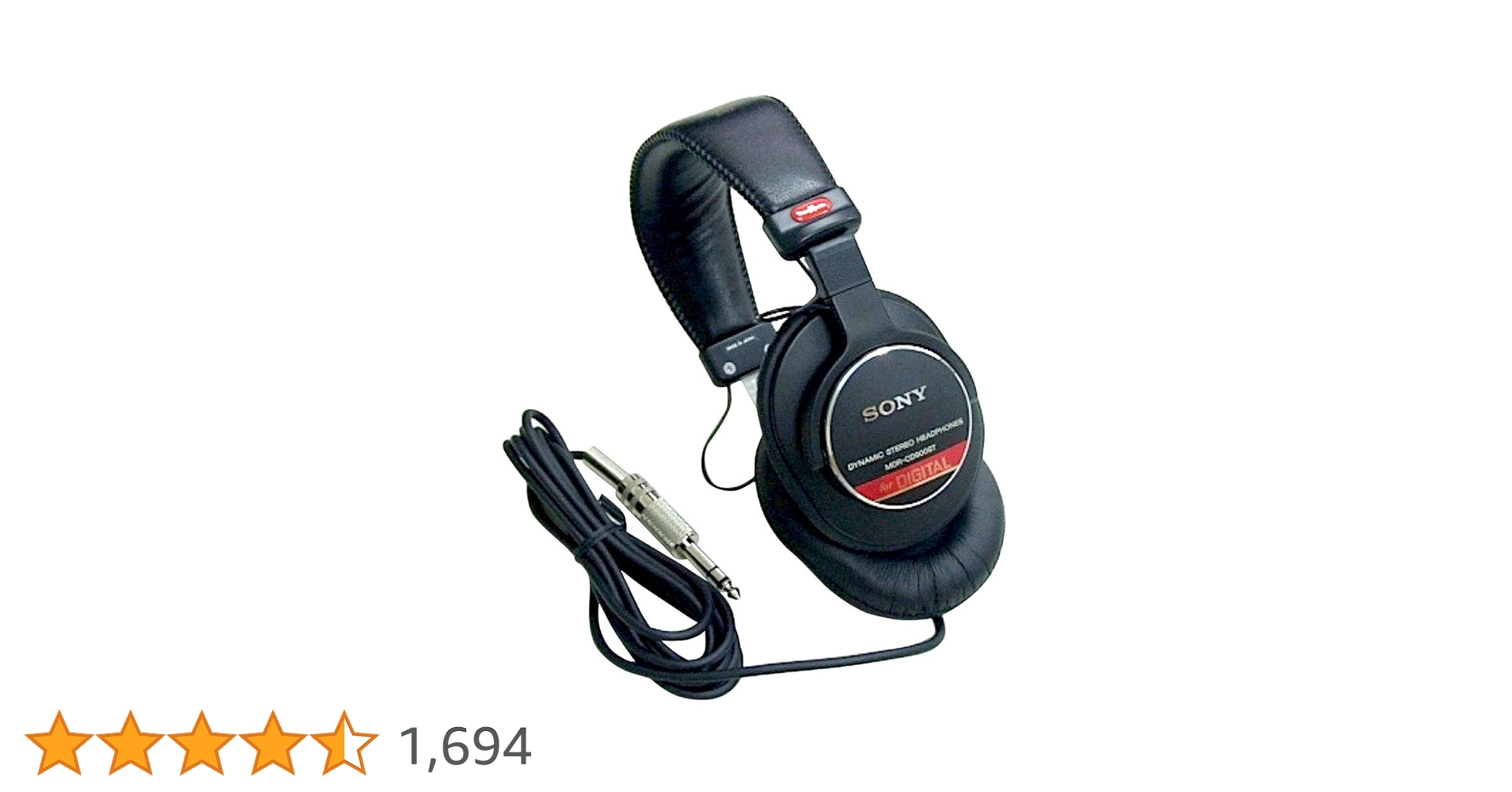 Amazon | SONY 有線 密閉型スタジオモニターヘッドホン 黒 MDR-CD900ST