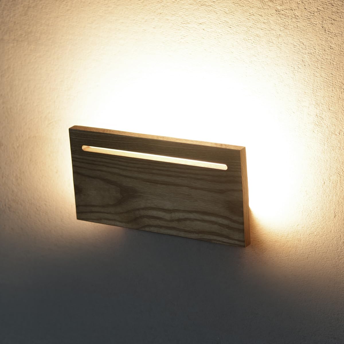 ouglres Wood Wall Light for Living Room Led Wall Lamp for Bedroom Bed Modern Wall Sconce with Switch,Wall Lamps Indoor for Hallway Guest Room - Image 3