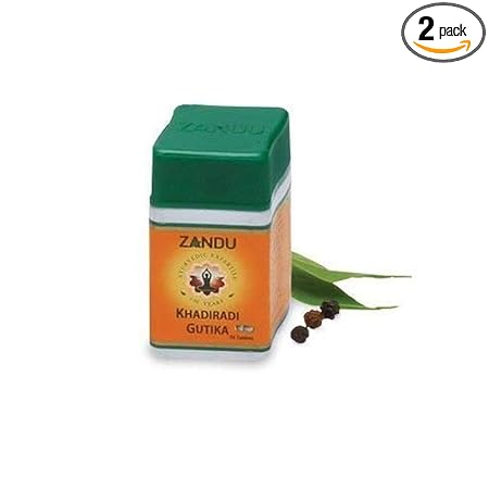 Zandu AyuHeal Khadiradi Gutika, 70 Tablets - Pack of 2