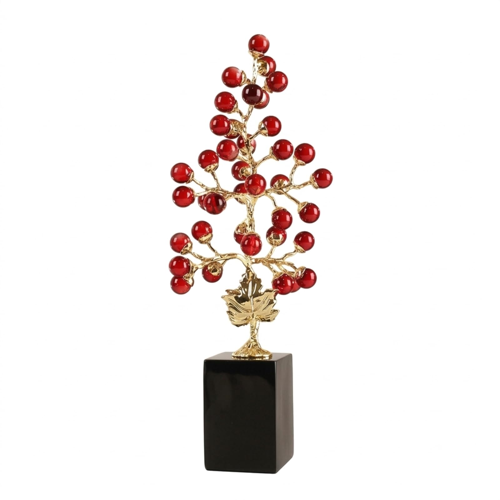Drupas ornamentales oro brillante artificiales de alta calidad