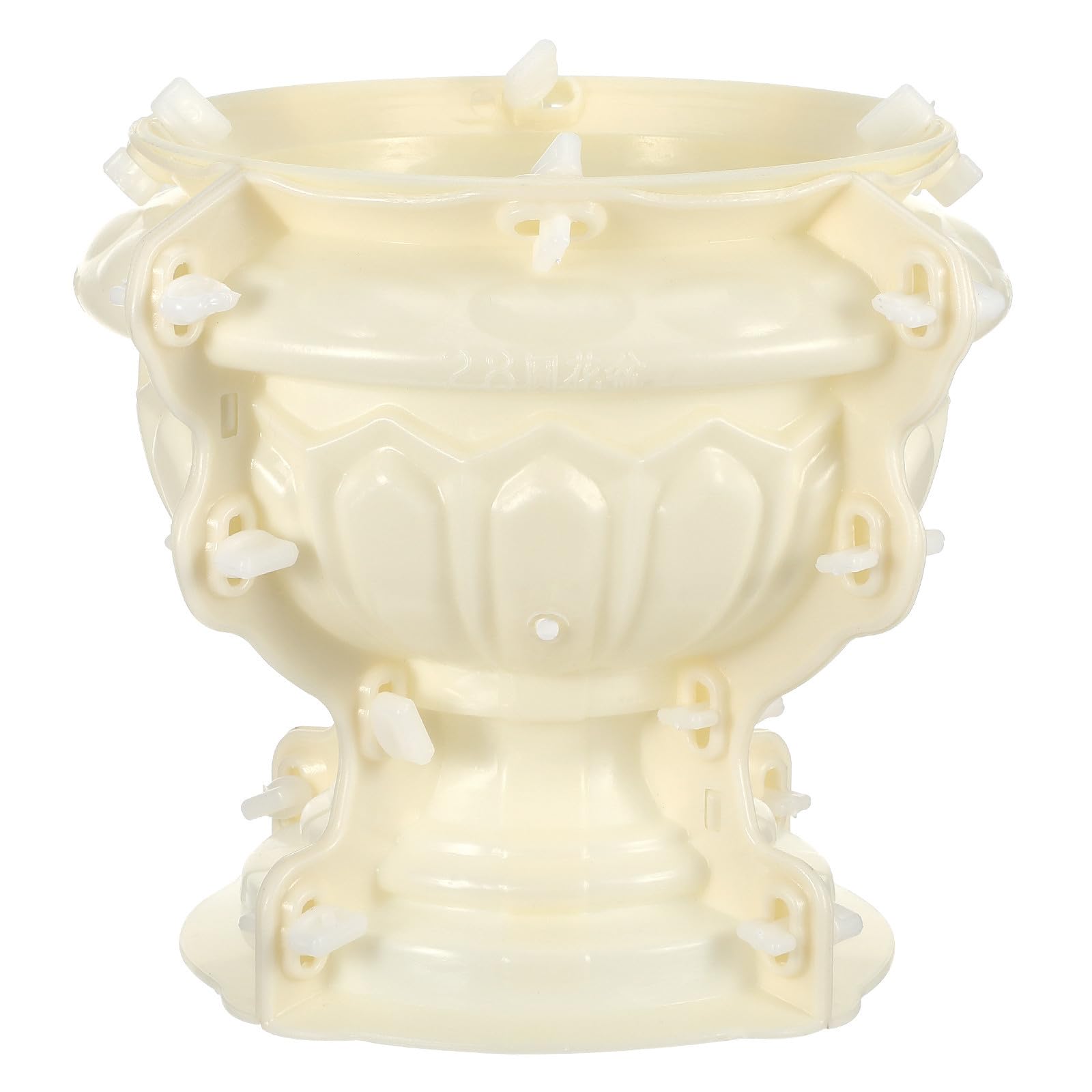 Stampo per Calcestruzzo per Vasi di Fiori Stile Europeo Plastico | Stampo per Artigianato Fai da Te, Stampo per Realizzare Vasi di Fiori, Beige
