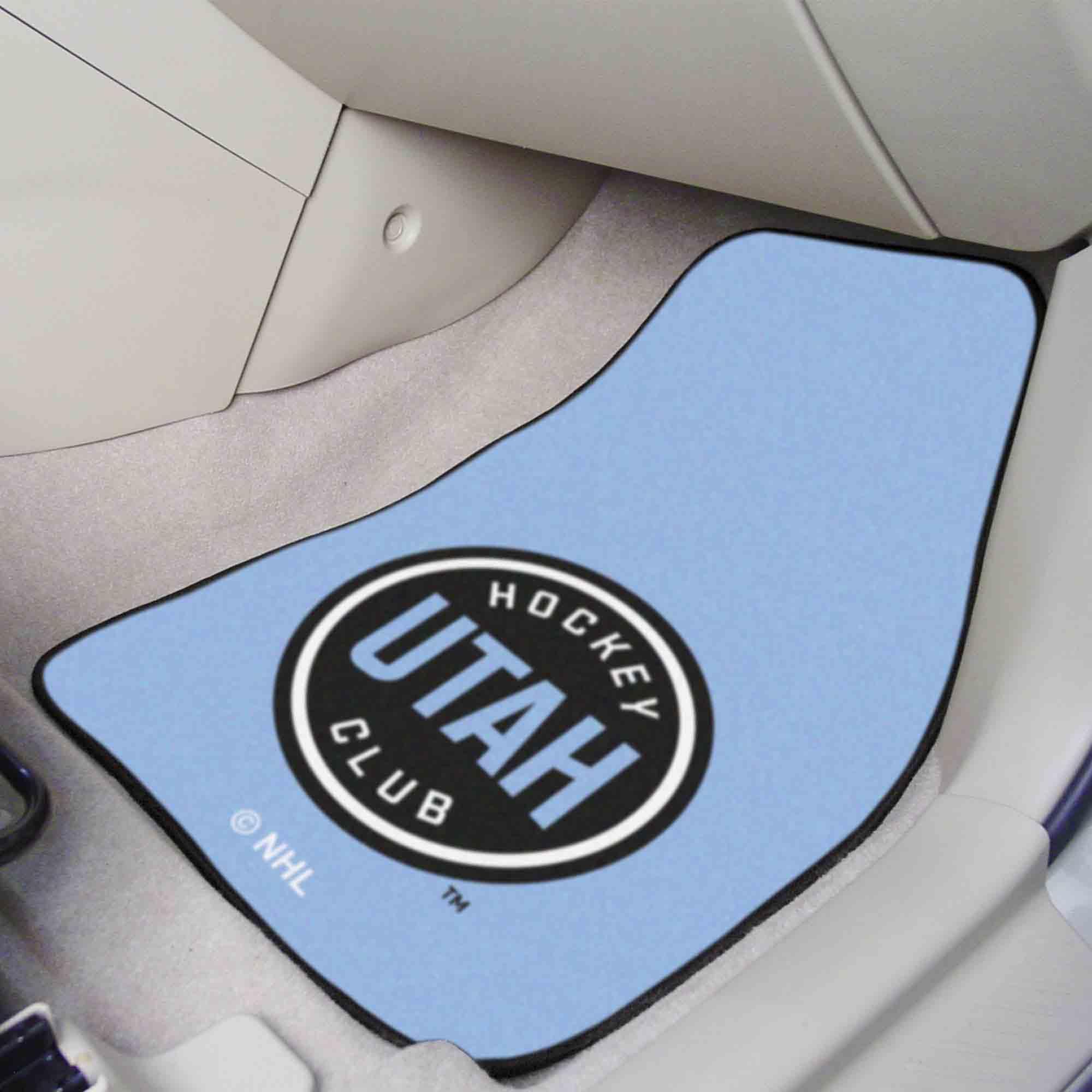 FANMATS 44714 NHL - Utah Hockey Club 2-pc Carpet Car Mat Set | 17