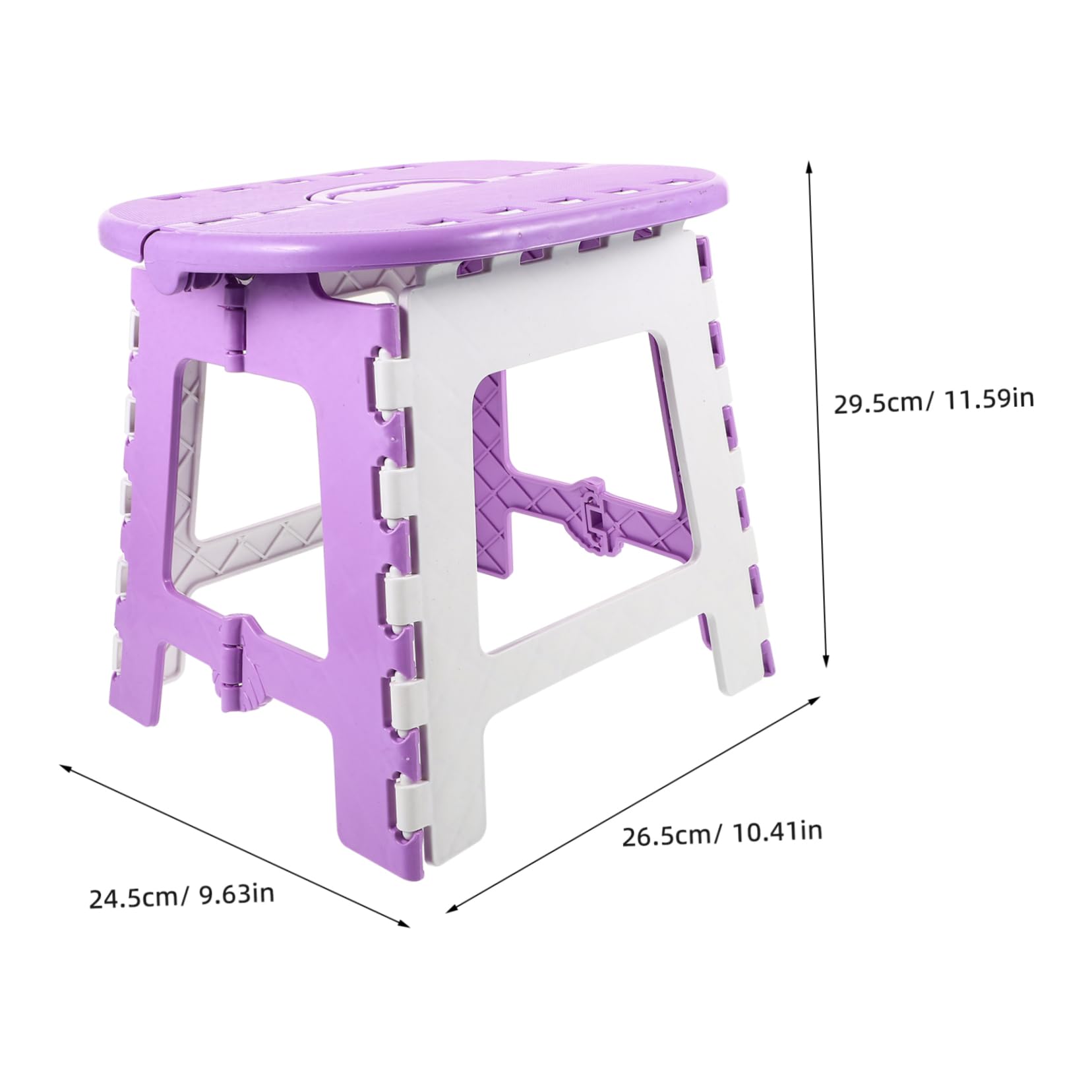 Toddmomy Portable Folding Stool Compact Lightweight Camping Seat for Outdoor Use Versatile Stool for Fishing Sports Events and to Carry and Space Saving Design Height