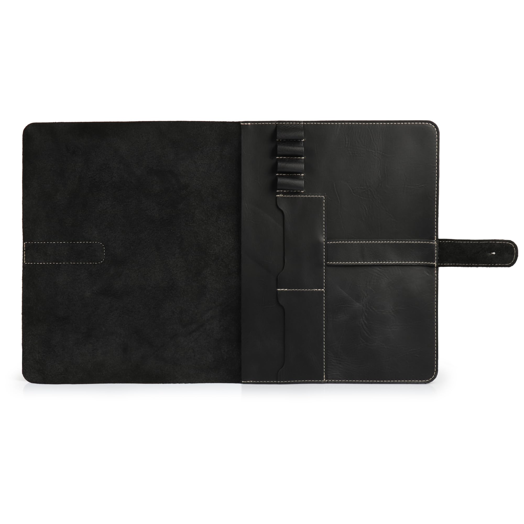 Londo Echtleder Tablet Hülle – iPad Pro 12.9 Case mit Zwei Kartenfächern & Leder Stift-/Apple Pencil Halter 12.9 Zoll – Bild 6