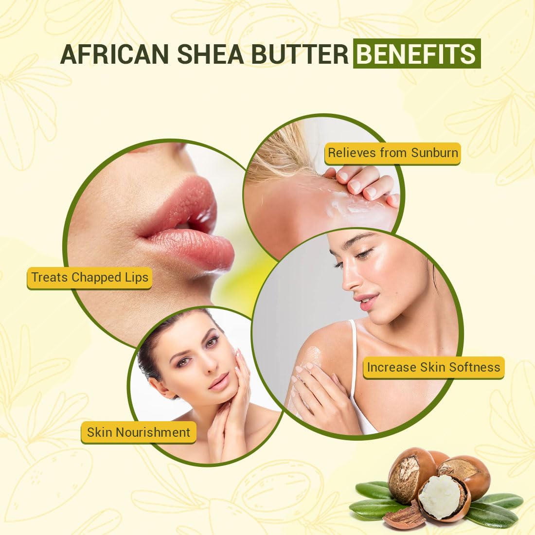 Nature's Tattva Organic Raw Shea Butter, 100g