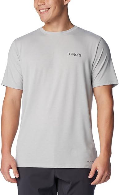 T-shirt Columbia PFG Pêche Manches Courtes Orange, Taille 2XL, 100% Coton, Occasion