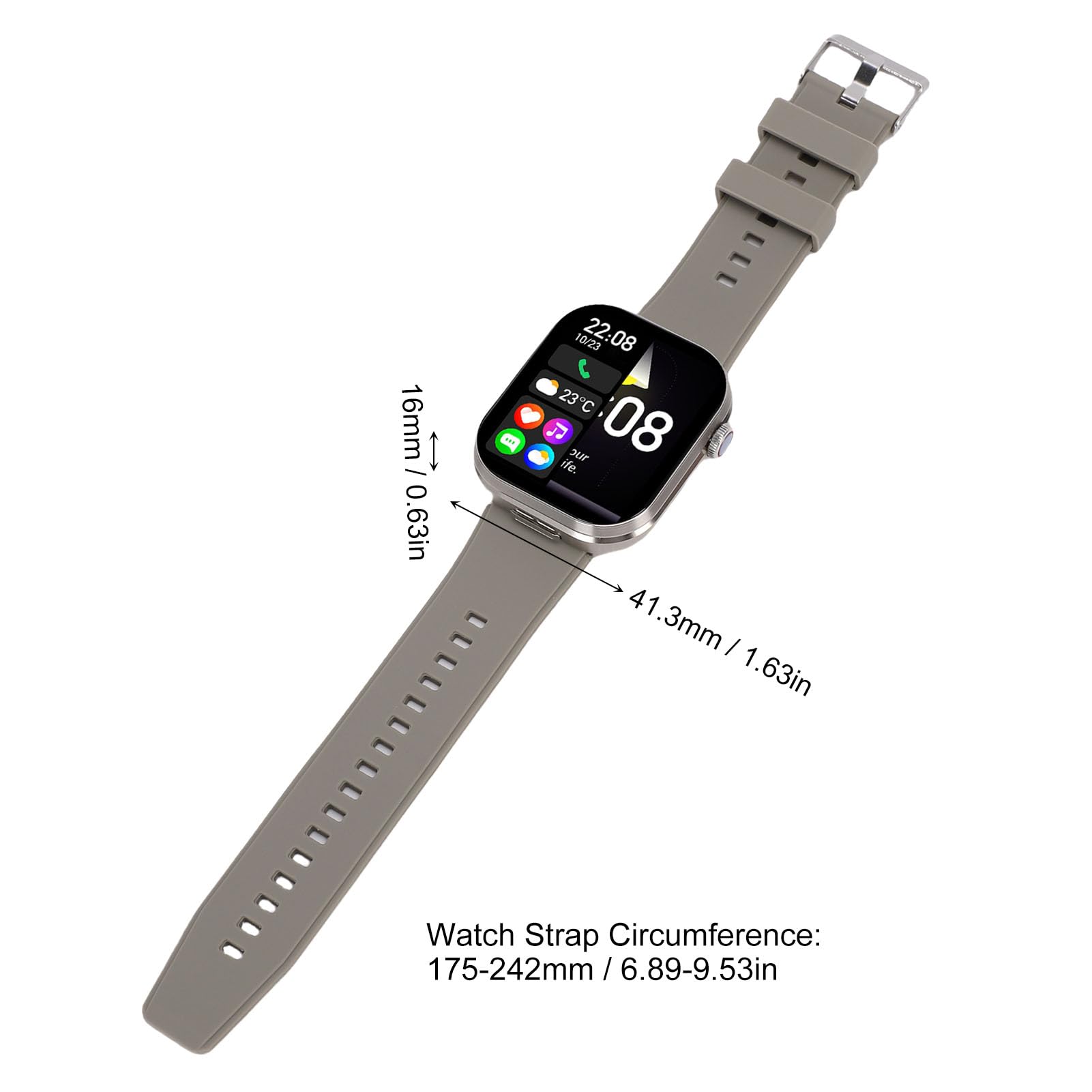 Fockety Smartwatch 2 en 1 con Auriculares, Pantalla Táctil IP67 Impermeable