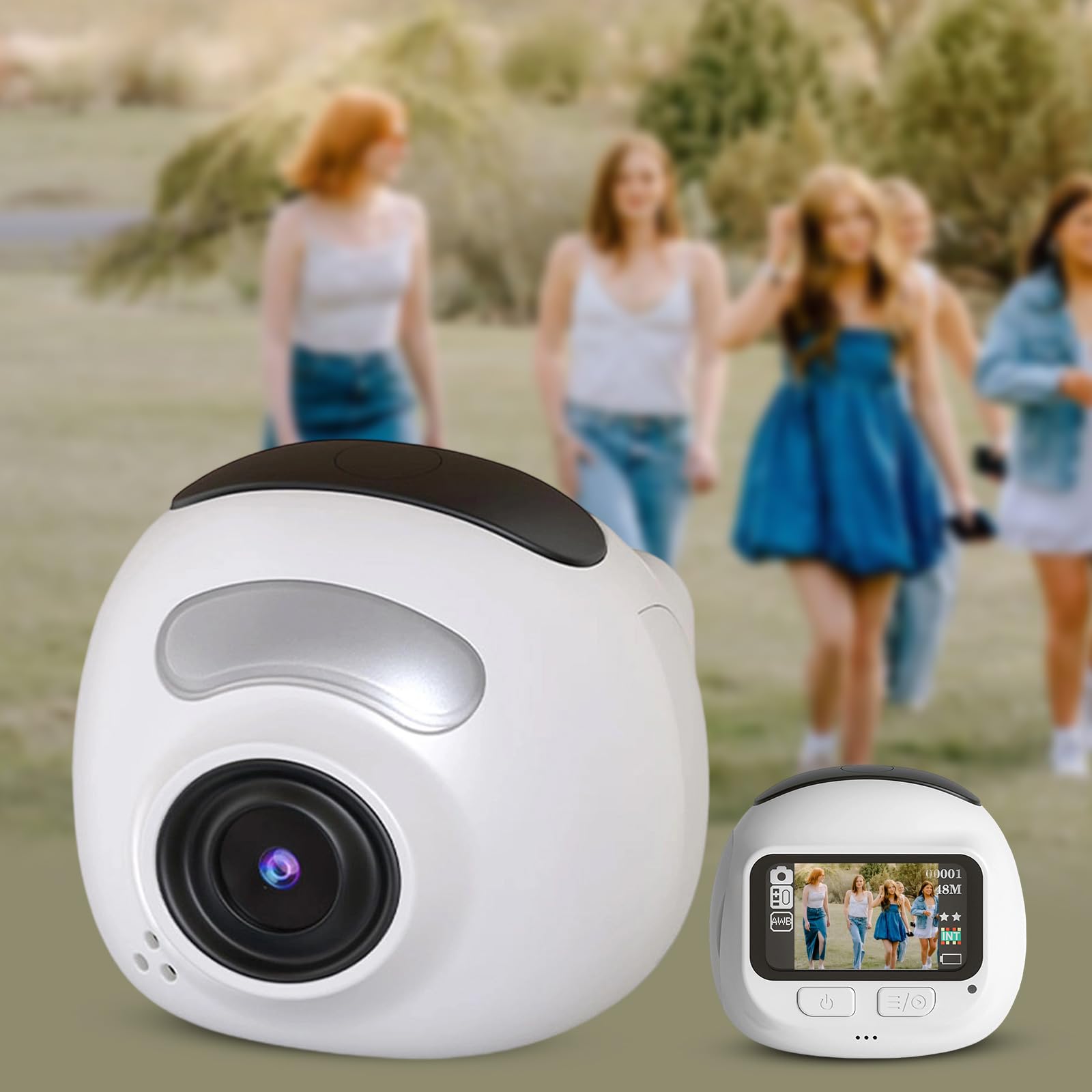 Videocamera compatta da 38 g per giovani Video 1080P e corpo in ABS portatile creativo per fotocamera compatta per studenti