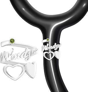 Custom Stethoscope Name Tag Stethoscope ID Tag for Nurses Nursing ID Charm Personalized Stethoscope ID Charm Accessories for Nurse Doctor Medical Assistant Vet Graduation Gifts