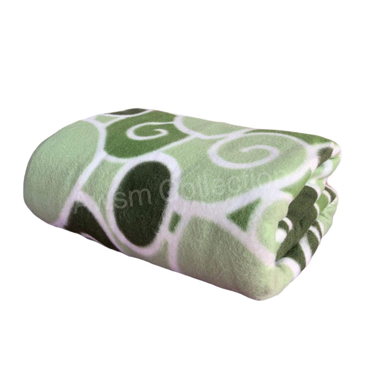 Fleece Polar Single Bed Ac Blanket for All Season|Lightweight AC Fleece Blanket|Luxurious AC Blanket Warm and Cozy(60x90Inches, Green)