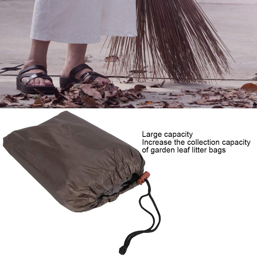 Bolsa de hojas de tractor de gran capacidad para exteriores, bolsa de recolección de residuos de jardín resistente para limpieza de jardines de tractores de césped, tela Oxford,