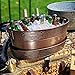 BREKX Aspen Galvanized Tub, Copper Finish Metal Ice and Drink Cooler for Parties, Sealed Leak Resistant Party Cooler, Easy to Clean, Handcrafted, Large Oval 25-Quart (6 Gallon), 30 Bottle Bucket
