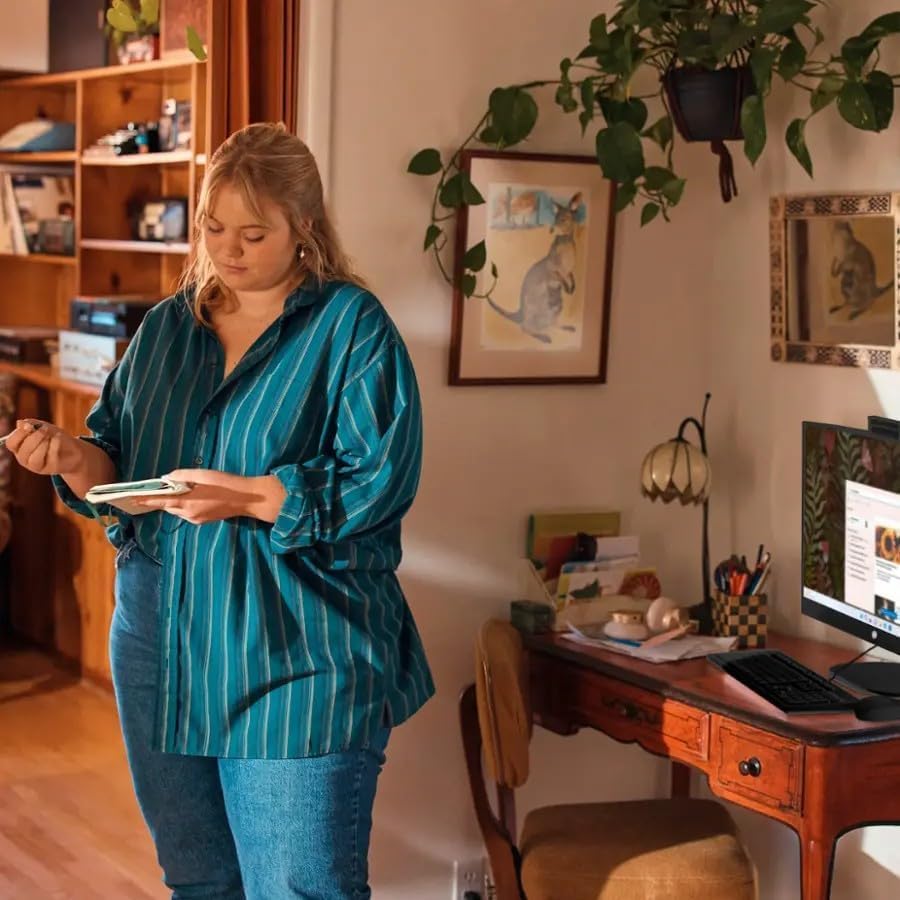 Image of Lenovo 24 inch FHD All in One Desktop Computer | Intel 13th Gen Core i3 8-Core CPU | 16GB RAM, 1TB Storage (512GB SSD+512GB External) | Lifetime Microsoft Office for The Web | WiFi 6 | UHD Graphics