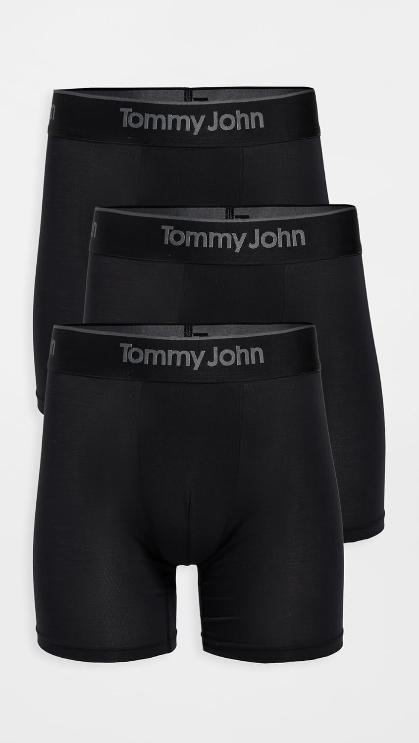 Tommy John Men's Second Skin 6" Boxer Briefs 3 Pack - Image 2