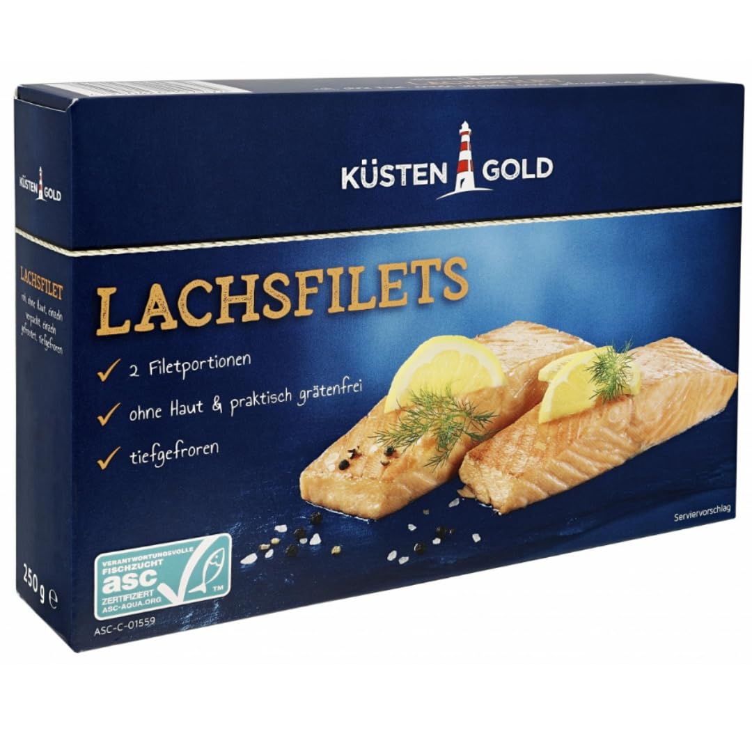 Lachsfilets Lachs 250 gramm X 4 STÜCK [Frischegarantie]
