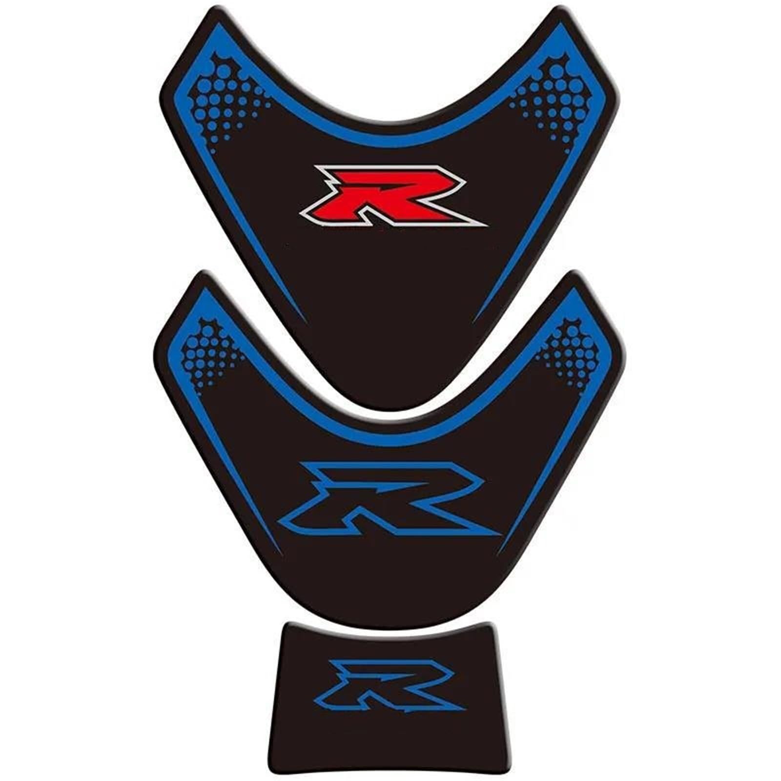 Gas Fuel Tank Pads Motorcycle Gas Fuel Tank Sticker for Suzuki GSXR1000 GSX-R1000 GSXR GSX-R 1000 2009-2016 Protection Pad Fish Bone Decal Motorbike Protection Stickers(Blue)
