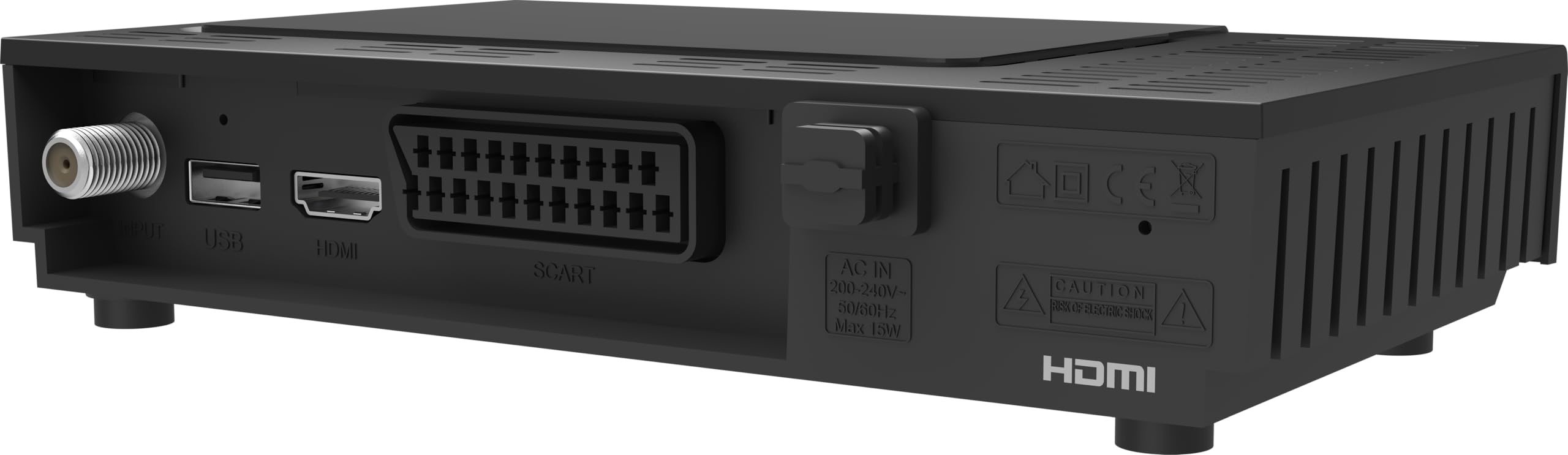 Megasat HD 601 V5 – HD Sat-Receiver, HDMI, SCART – Schwarz | Für alle frei empfangbaren Sender, USB-Mediaplayer, Display