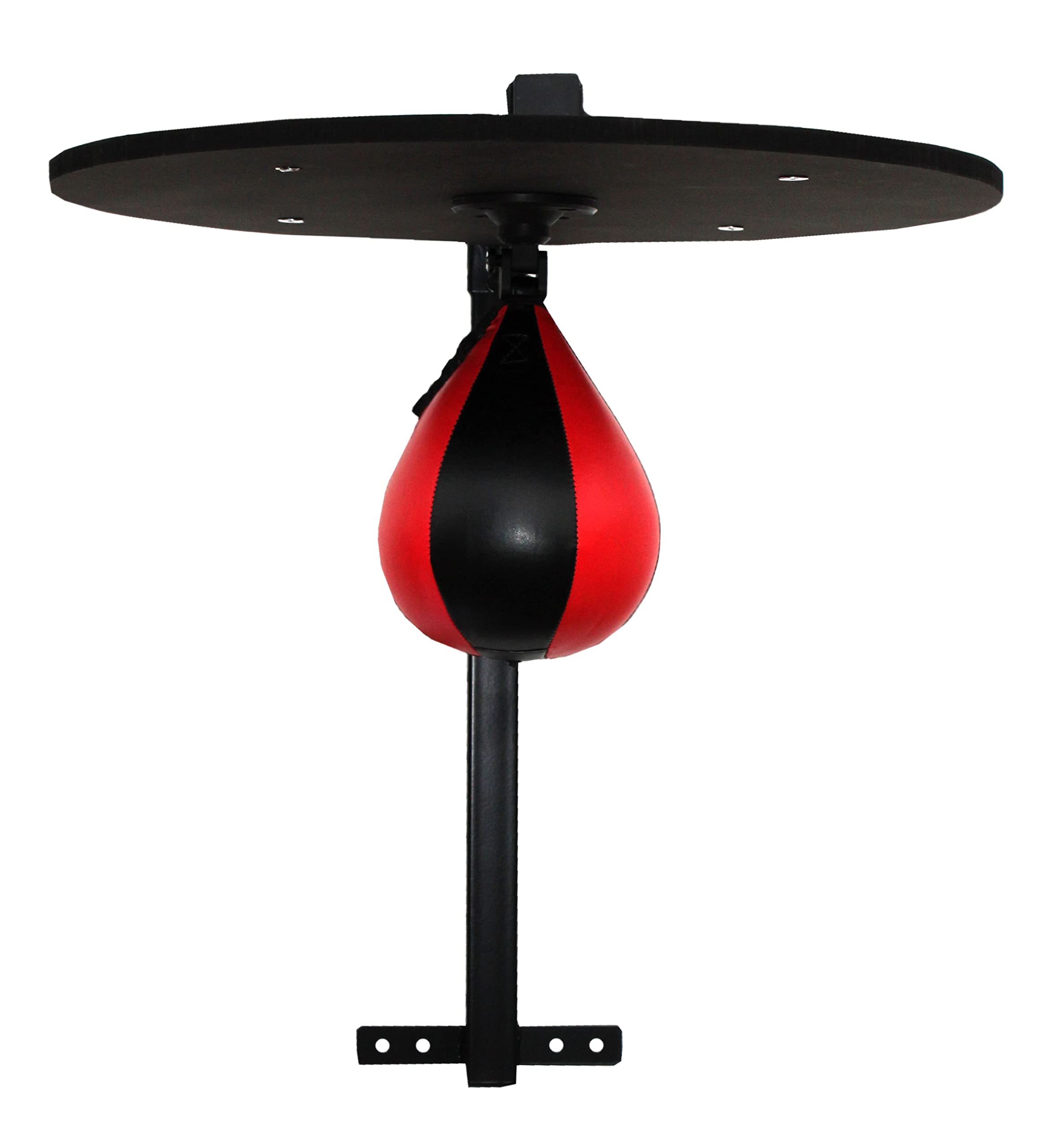 LISARO Pelota de velocidad para montaje en pared, altura ajustable, para entrenamiento de boxeo rápido e intenso, plataforma de madera estable de 60 cm, incluye pelota de reacción de boxeo, juego de