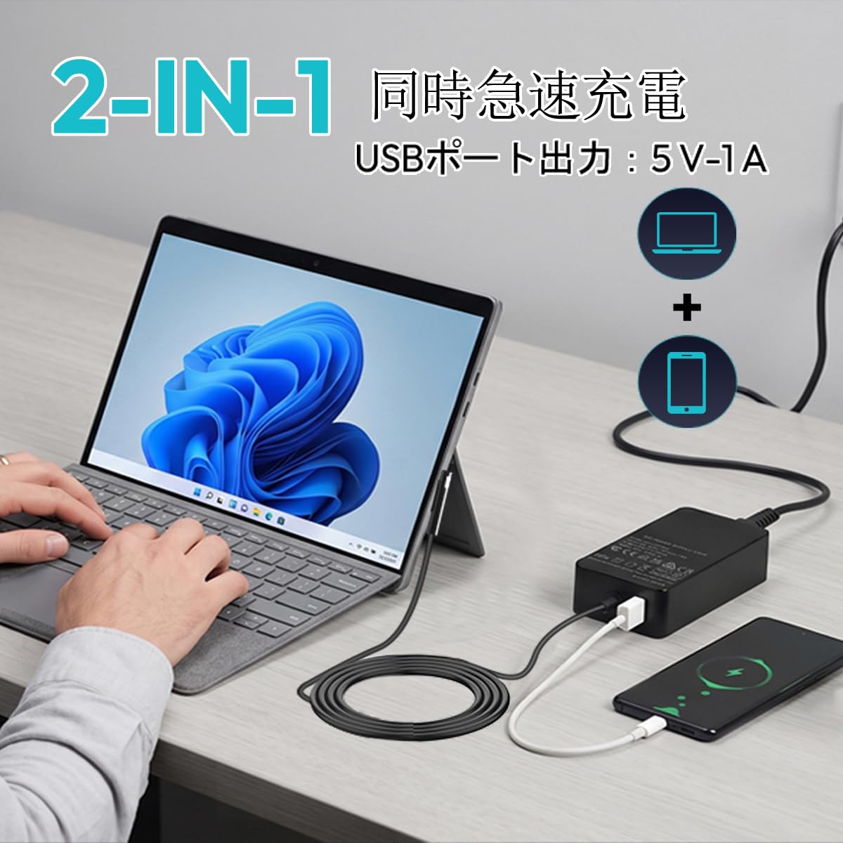 Amazon.co.jp: Surface Pro 充電器 BTBSZ 65W 15V 4A Surface Laptop