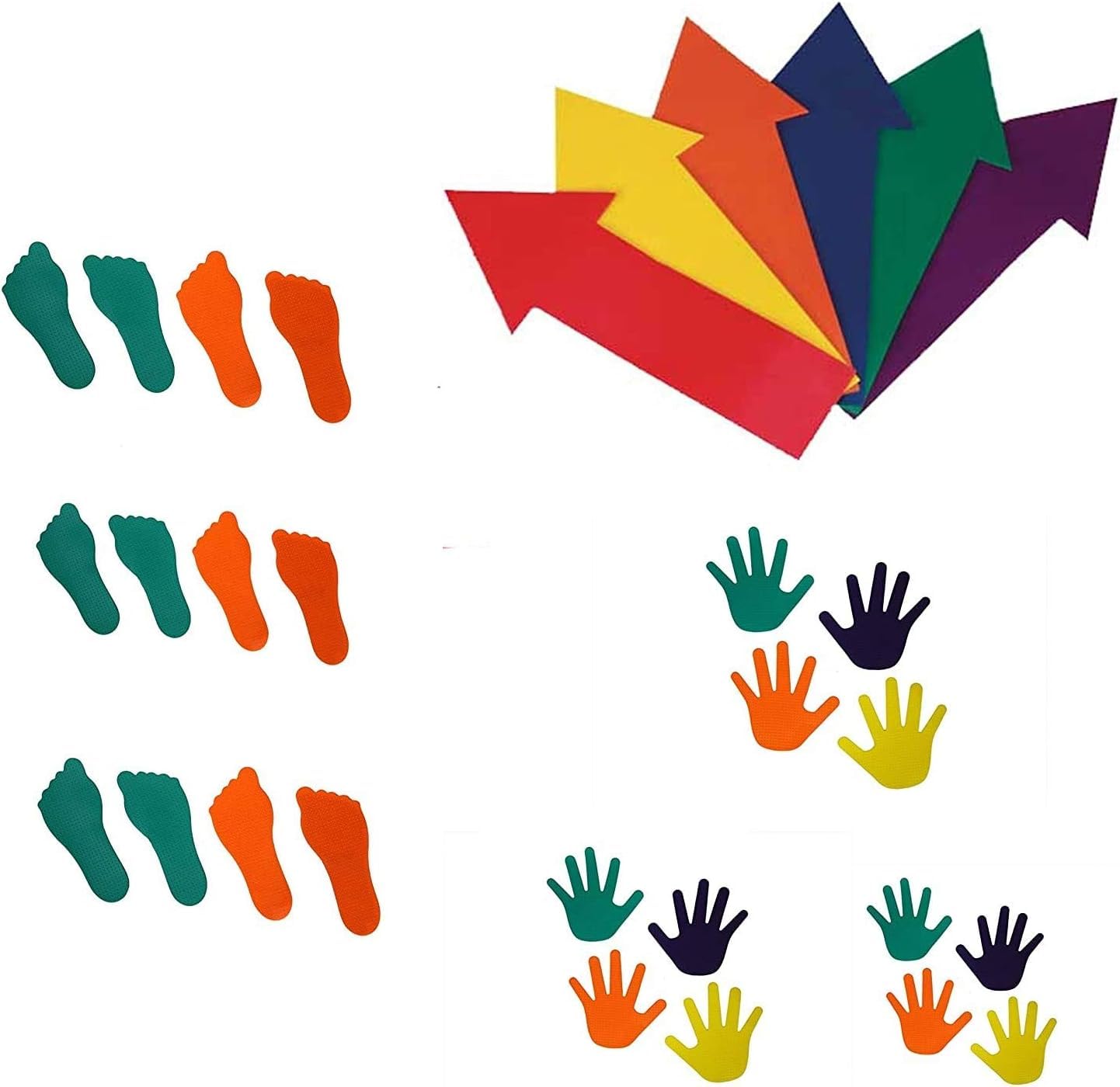 GSi Non-Slip Floor Spot Markers for Sports, Therapy &amp; Classroom