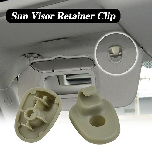 Miniatura 3 de ASUBHA Clips de repuesto para visera solar, gancho mejorado para protector solar interior del automóvil, 1AR26DW1-AA, 1AR26BD1AA, accesorios para