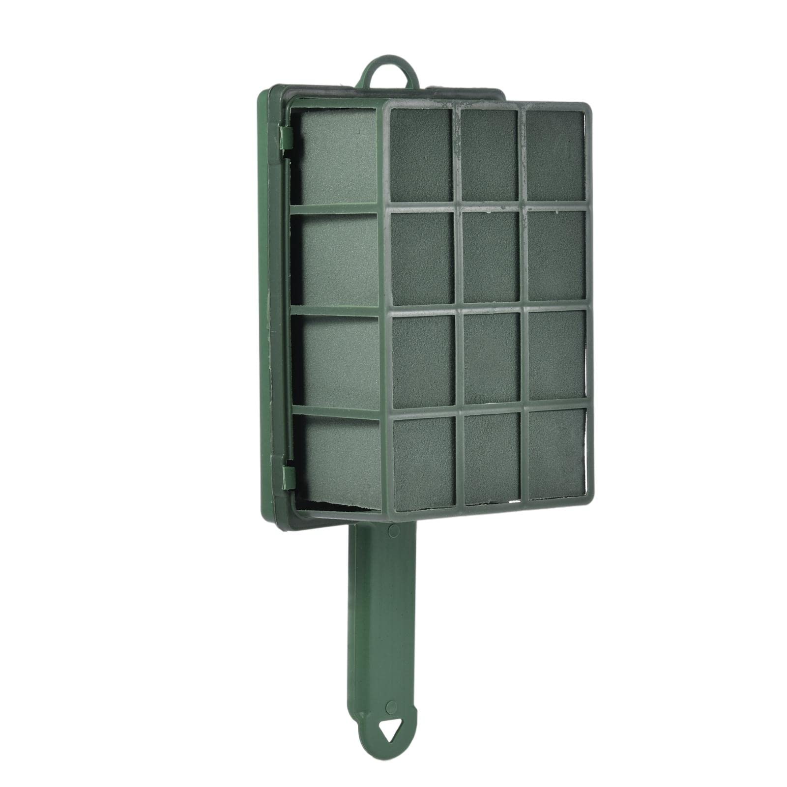 Moageme Floral Foam Cage Rectangle Floral Dry Foam Flower Arrangement Foam Cage with Handle, Resin Floral Foam Cage Holder For Artificial Flower Arrangement Craft 30x12.4x8.5cm