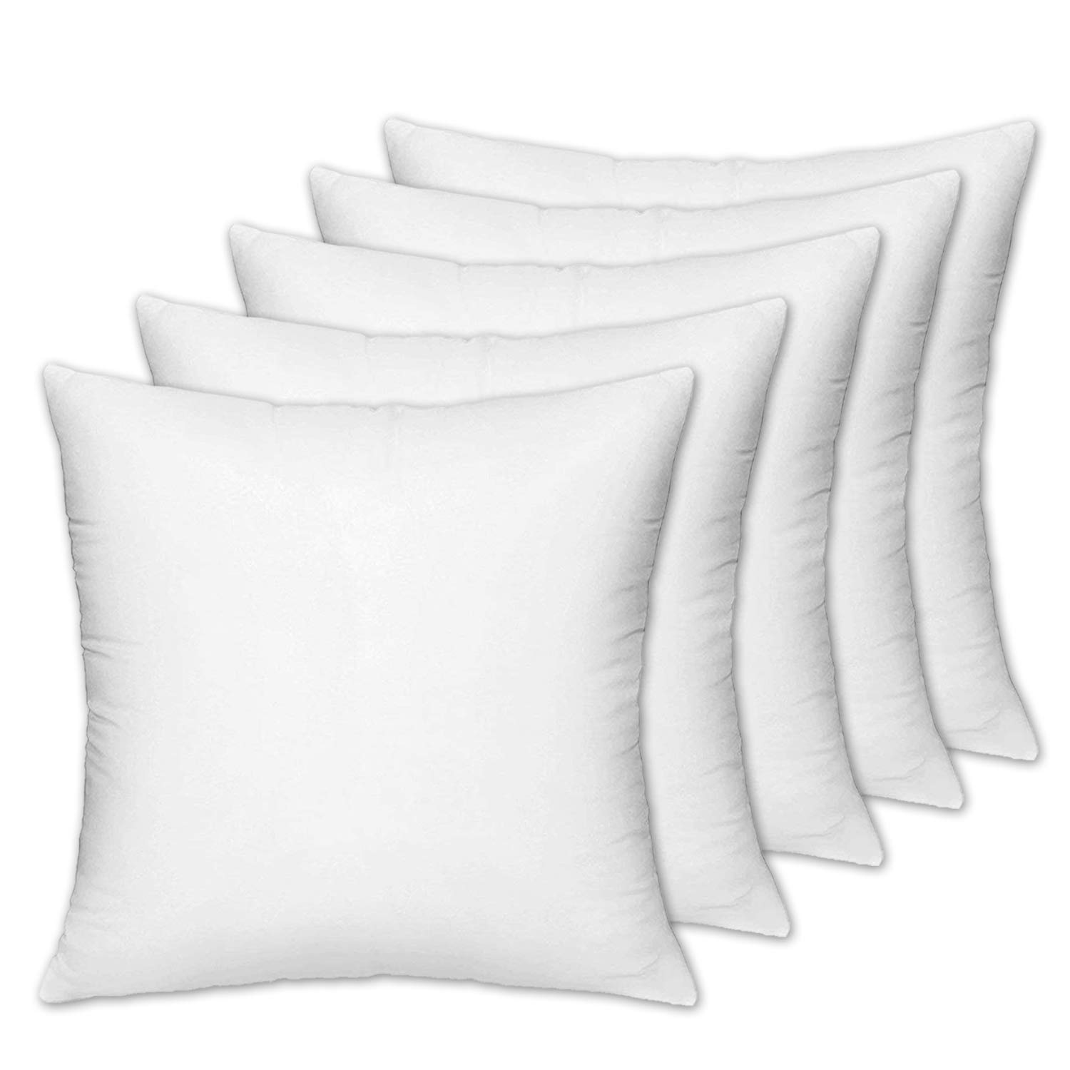 Heart Home Microfiber 5 Pieces Cushion Filler Set 16"x16" (White) CTHH1959 (B0861KHWHK) Amazon Price History, Amazon Price Tracker