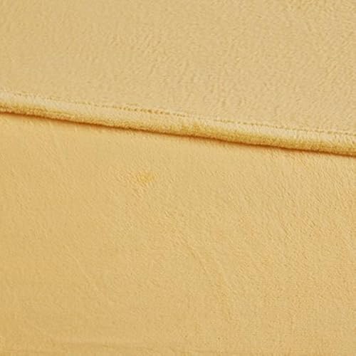 Miniatura 5 de Microlight Cobija extragrande de tejido suave, Poliéster, Amarillo, Full Queen