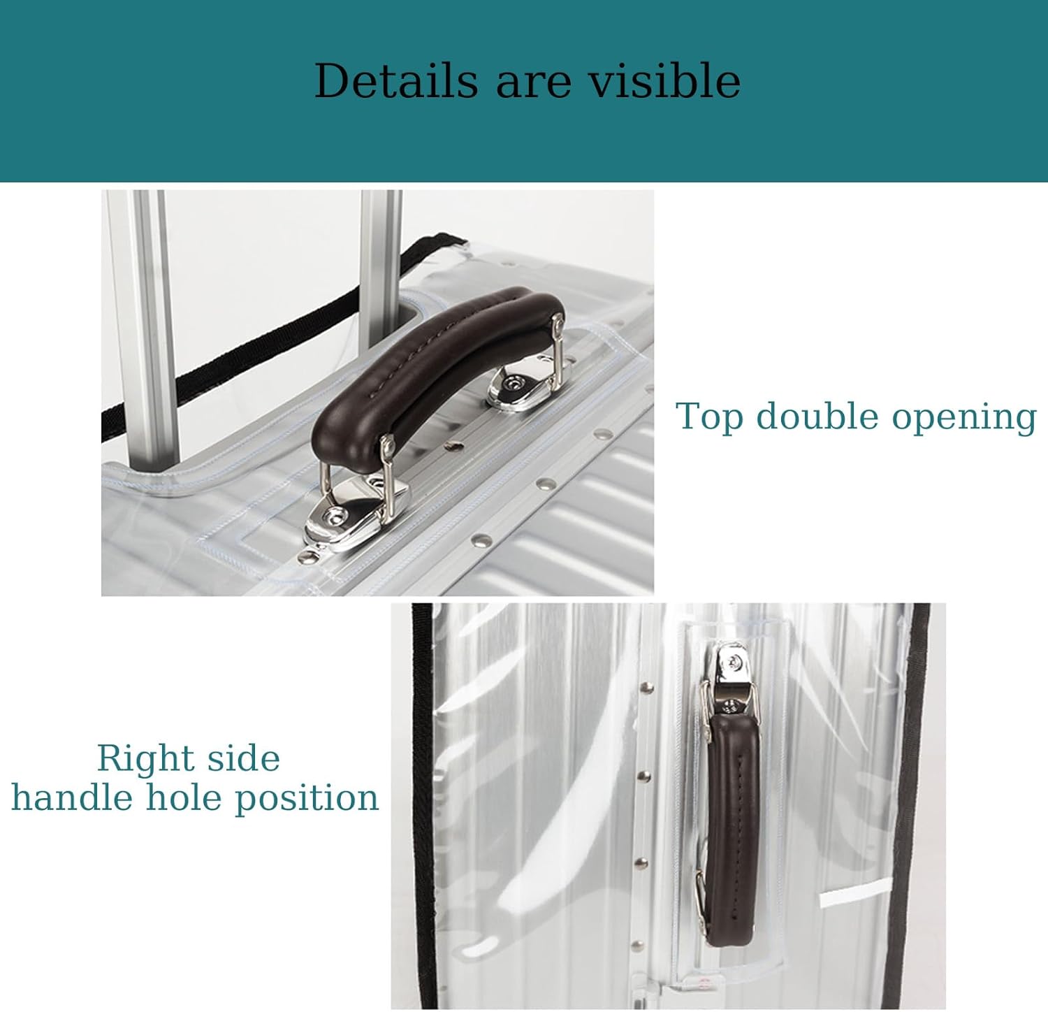 32 inch Luggage Cover Suitcase Protector Clear PVC Travel Luggage Covers Luggage Protector Suitcase Cover - Image 5