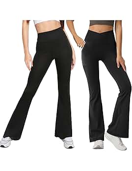Amazon.com: Bundle of Girls Cross Flare Pants with Pockets
