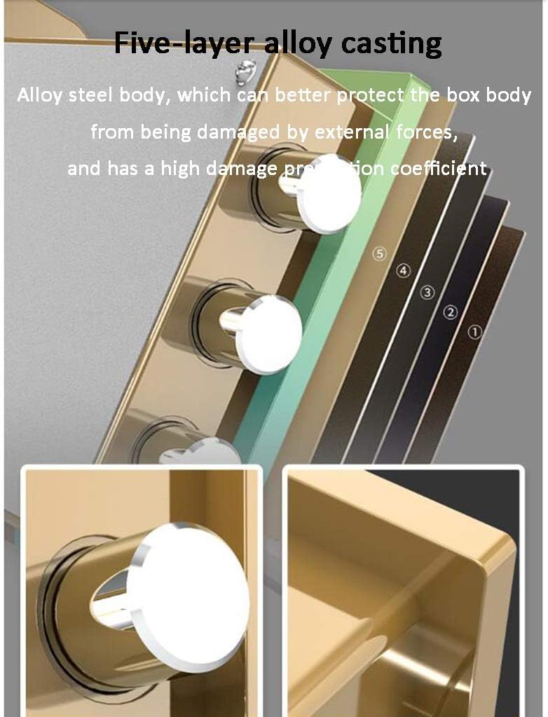 Document Cabinet Box The High Security Mechanical Lock All Steel Safe Large Capacity 45cm Anti-Theft Wall Home safes