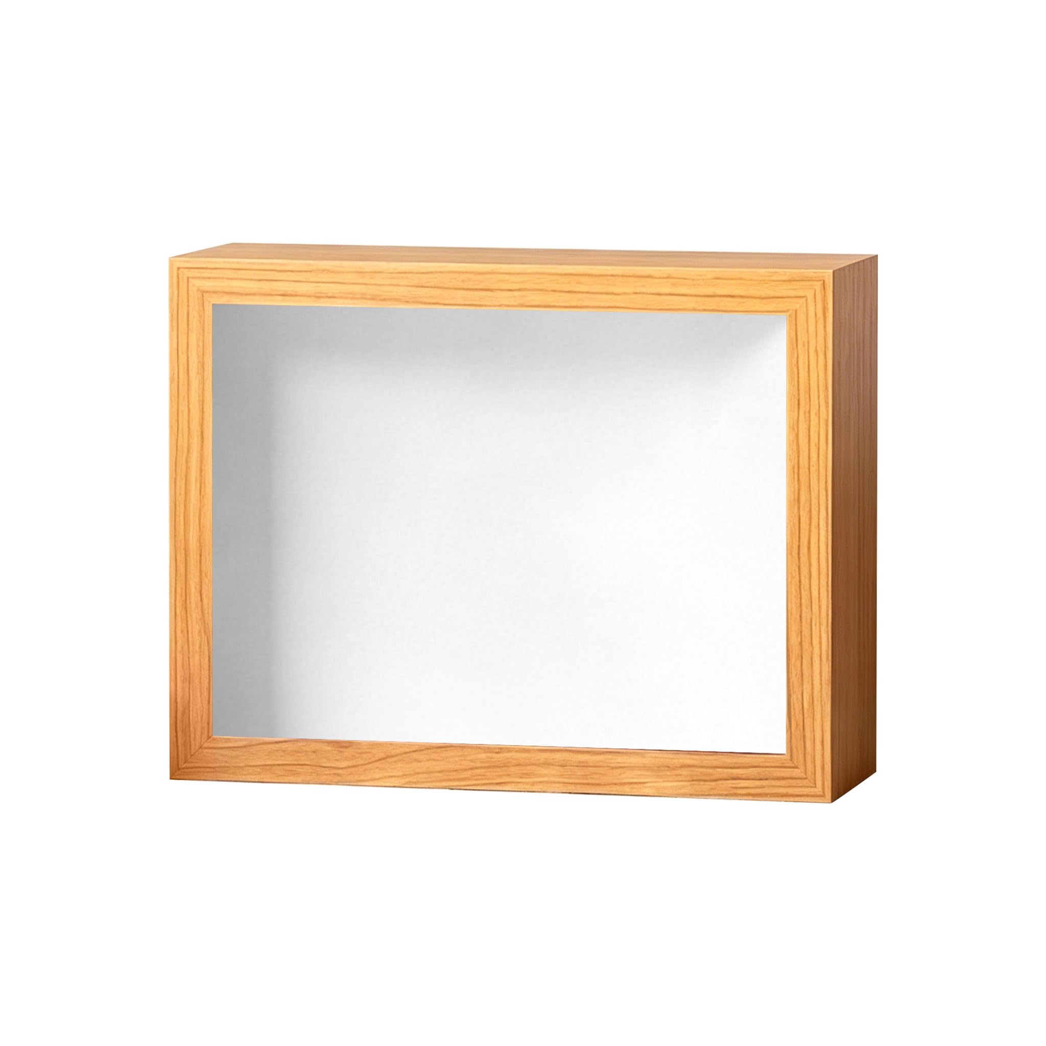 Kahdgss Yuanmu Wall Mount Or Tabletop Box With See Through Glass And Sturdy Engineered Wood For Keepsakes Decorative Room Planner