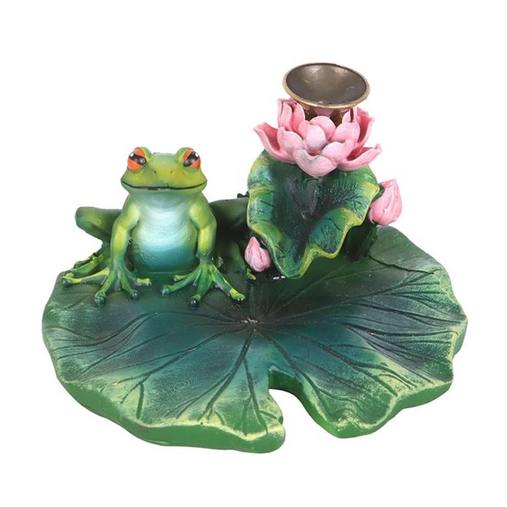 Something Different Green Lily Pad Backflow Incense Burner (One Size) (Green)