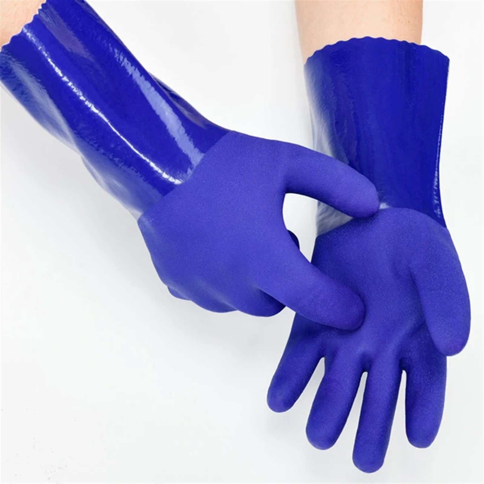 guanti di gomma 2 Paia Di Guanti Da Lavoro Sicurezza Riutilizzabili E Resistenti, In Gomma For Uso Domestico, In Antiscivolo All'usura