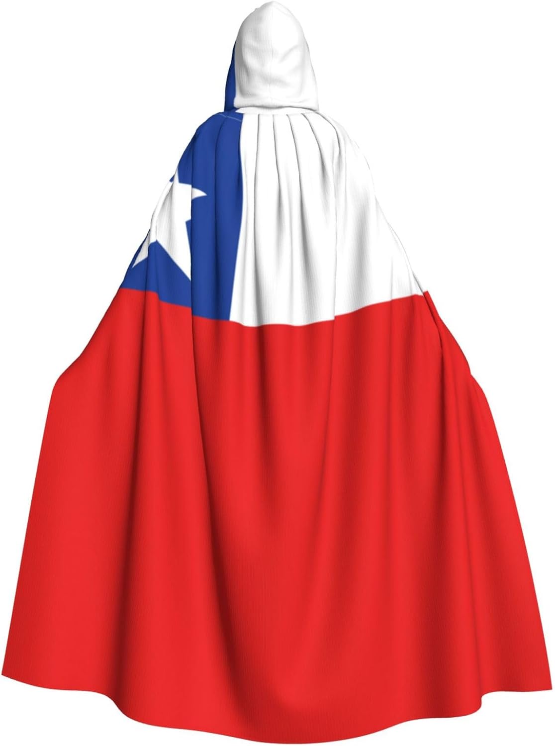 Flag of Chile Unique Darkness Poncho Shawl - Customizable Wearable Blanket for Women, Perfect Halloween Costume Accessory, Knight, Akatsuki, and More