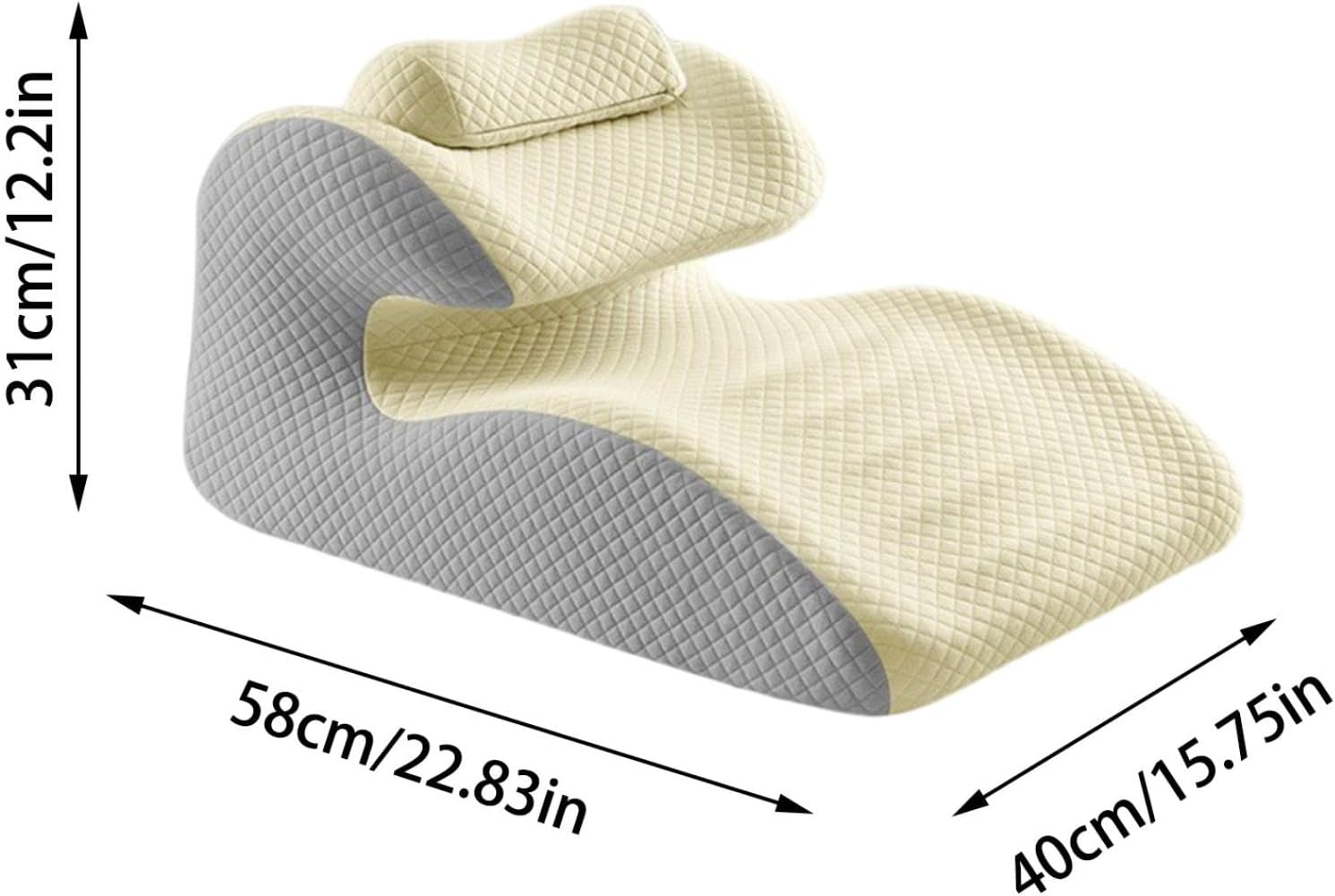 Intimacy Cushion for Couples, Ergonomic Butt Pillow with 3D Contours, Designed for Deep Support, Privacy, and Effortless Cleaning (SN.06)