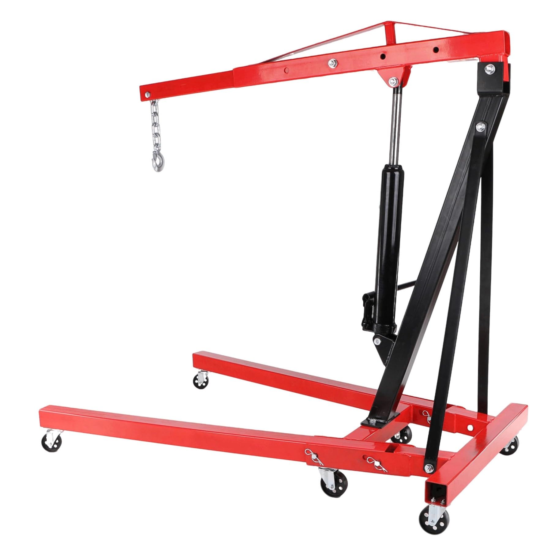 Mechanic Crane 2T | Hydraulischer Werkstattkran | 2 Tonnen Tragkraft | Faltbar, mobil, 2300 mm Hubhöhe