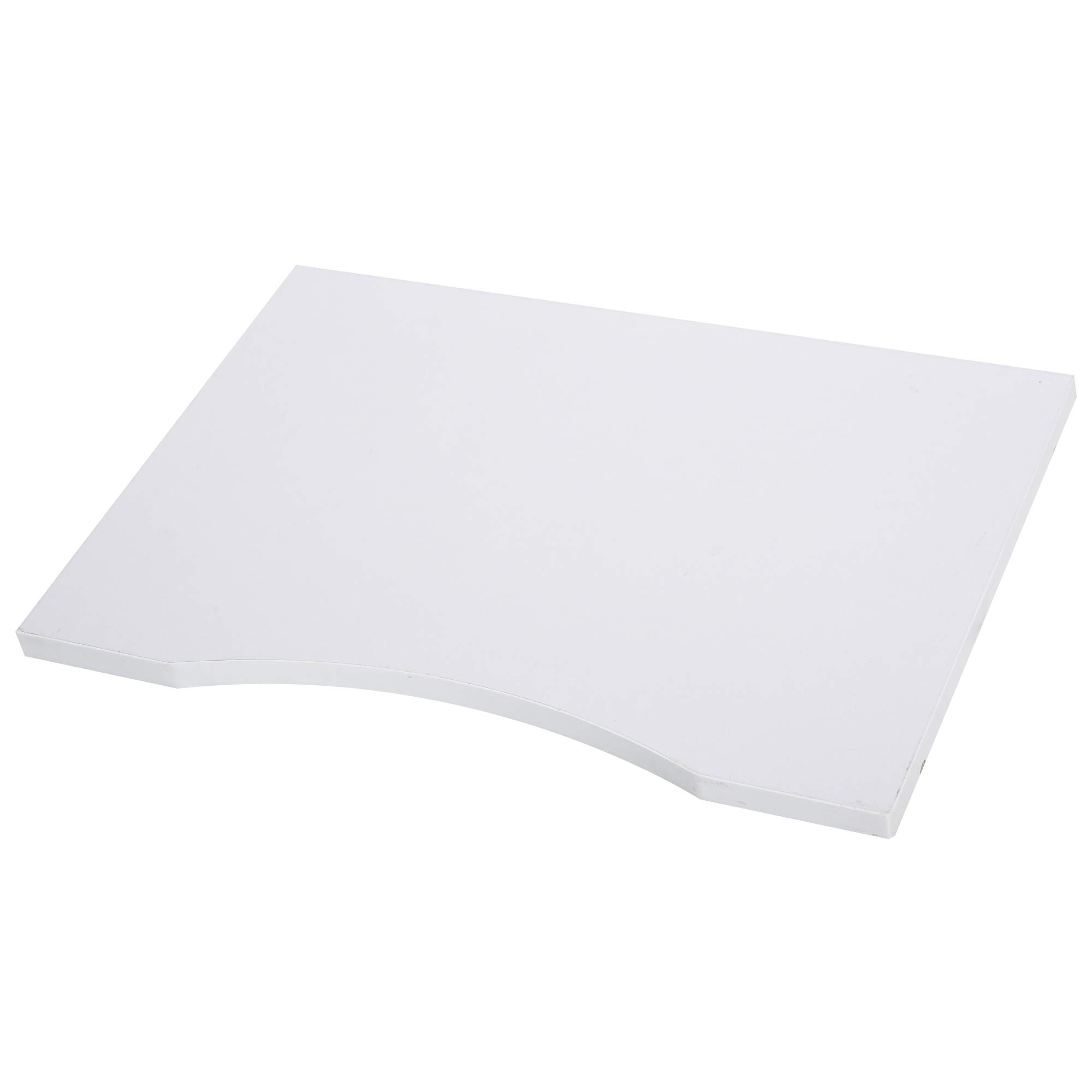 Vinsetto Organiseur bureau bois blanc avec 4 couches fournitures support d'imprimante dim. 35,5L x 25l x 28,6H cm