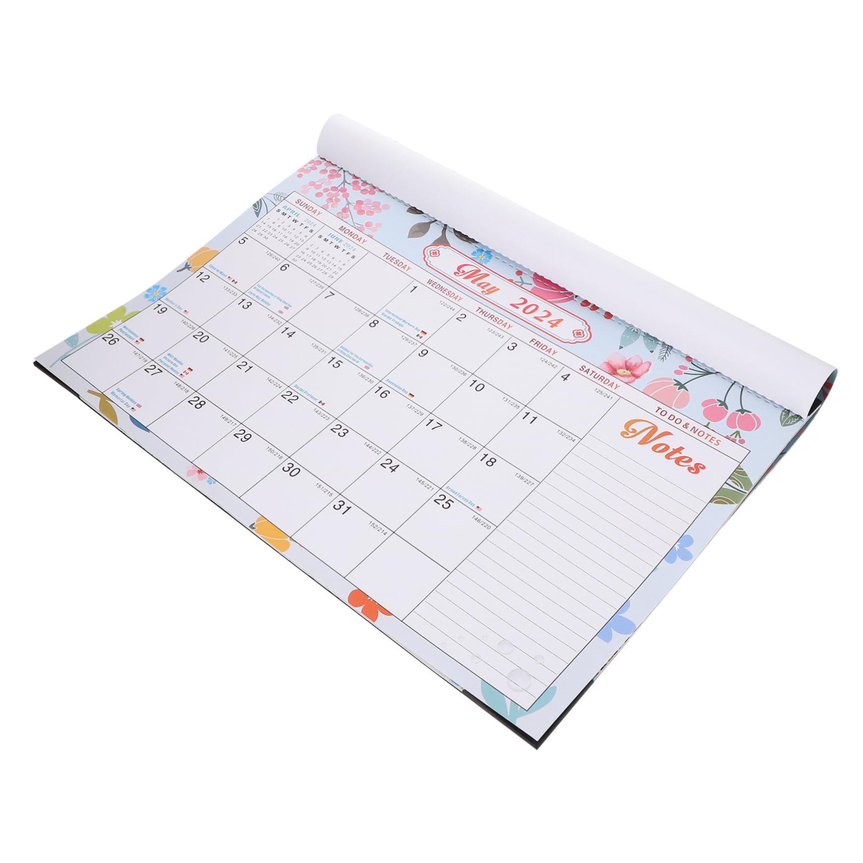 TEHAUX 3pezzi Calendario Da Muro Mensile Appeso Planner Sturdy Per Organizzazione Di Eventi e Attività Per Casa Ufficio e Scuola