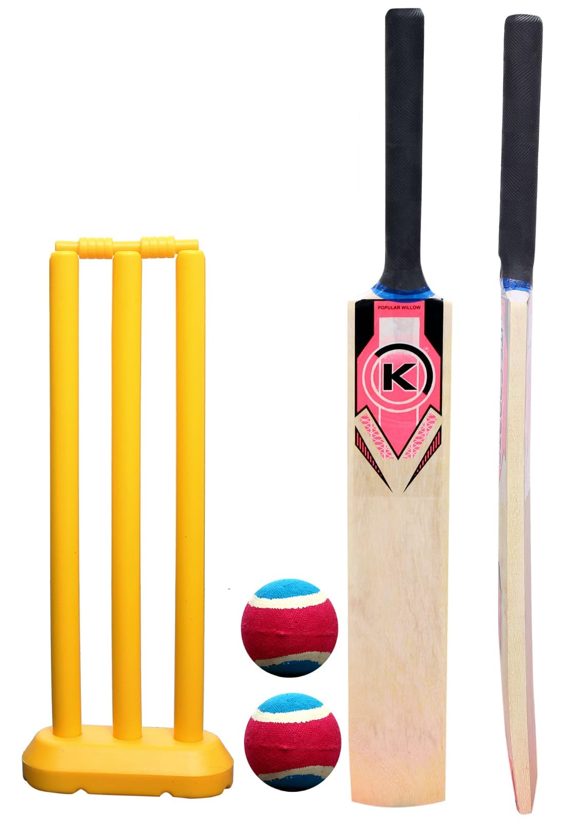 Hyper Wooden Mini Cricket Set (1 Poplar Wooden Bat, 1 Wicket with Plastic Stump and Base, 1 Tennis Ball, Light Weight, Suitable for Kids, for Indoor as Well as Outdoor) (Size-1) (B0D6GWY3RP) Amazon Price History, Amazon Price Tracker