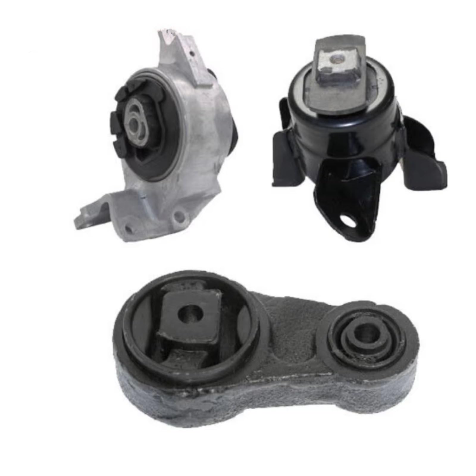 Gtvrfloki One Color Car Engine Mounts Compatible With For Fusion 2.5L 2010 For Mercury For Milan 2.5L 2010 2011 2012 3Pcs Engine Motor Trans Mount Bracket 8H6z6038a