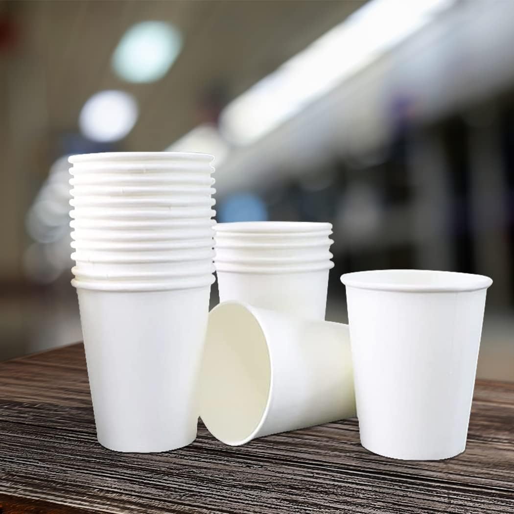 6oz Paper Cups, 50 pcs Pack and 200pcs Pack Single Wall Disposable for Coffee and Tea Premium Quality Cups, Specially Made and Designed for UK, Inspired by Nature (50 Pcs)