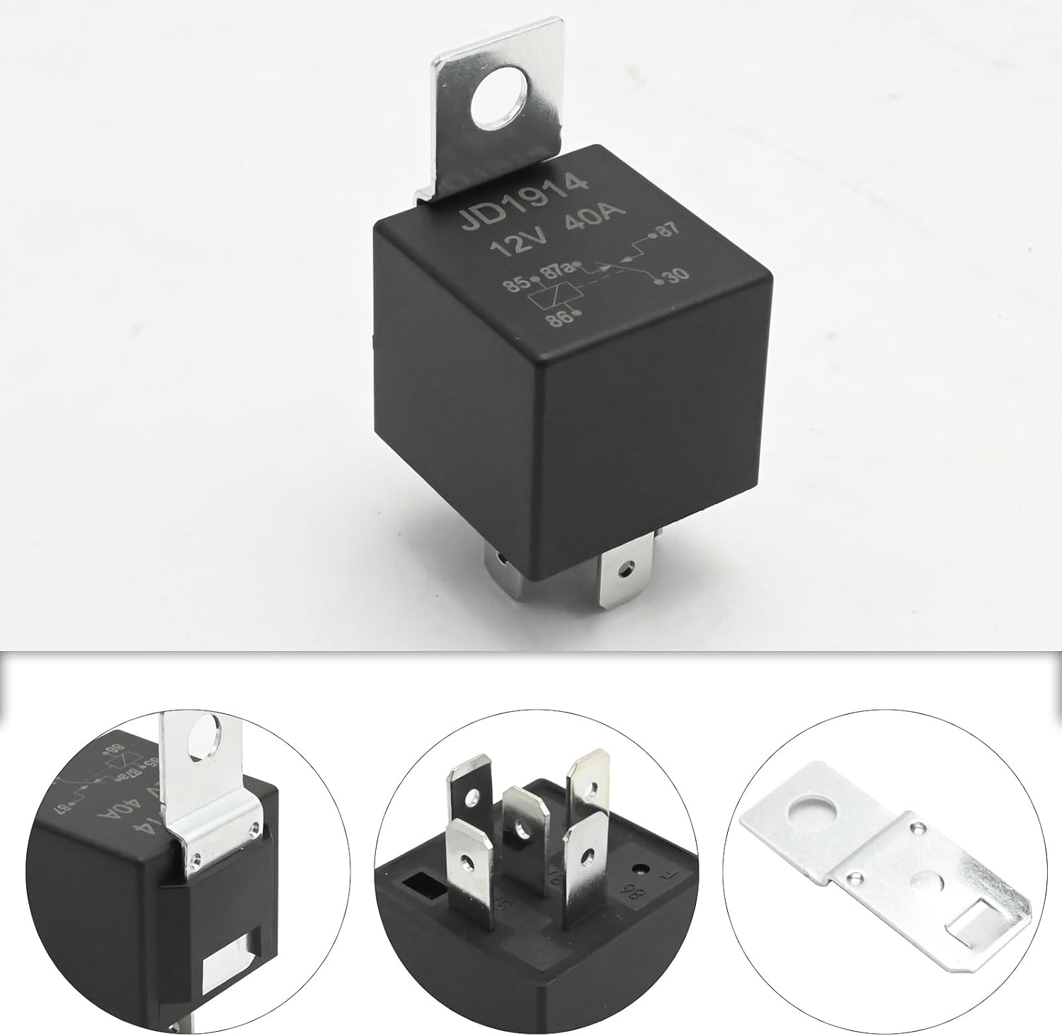 Anxingo 25Pcs 12-Volt Auto Relay Switch, 5 Pin Relay, 40/30 AMP Automotive Relay Kit for All Automotive and Devices Equipped with a 12V Power Source