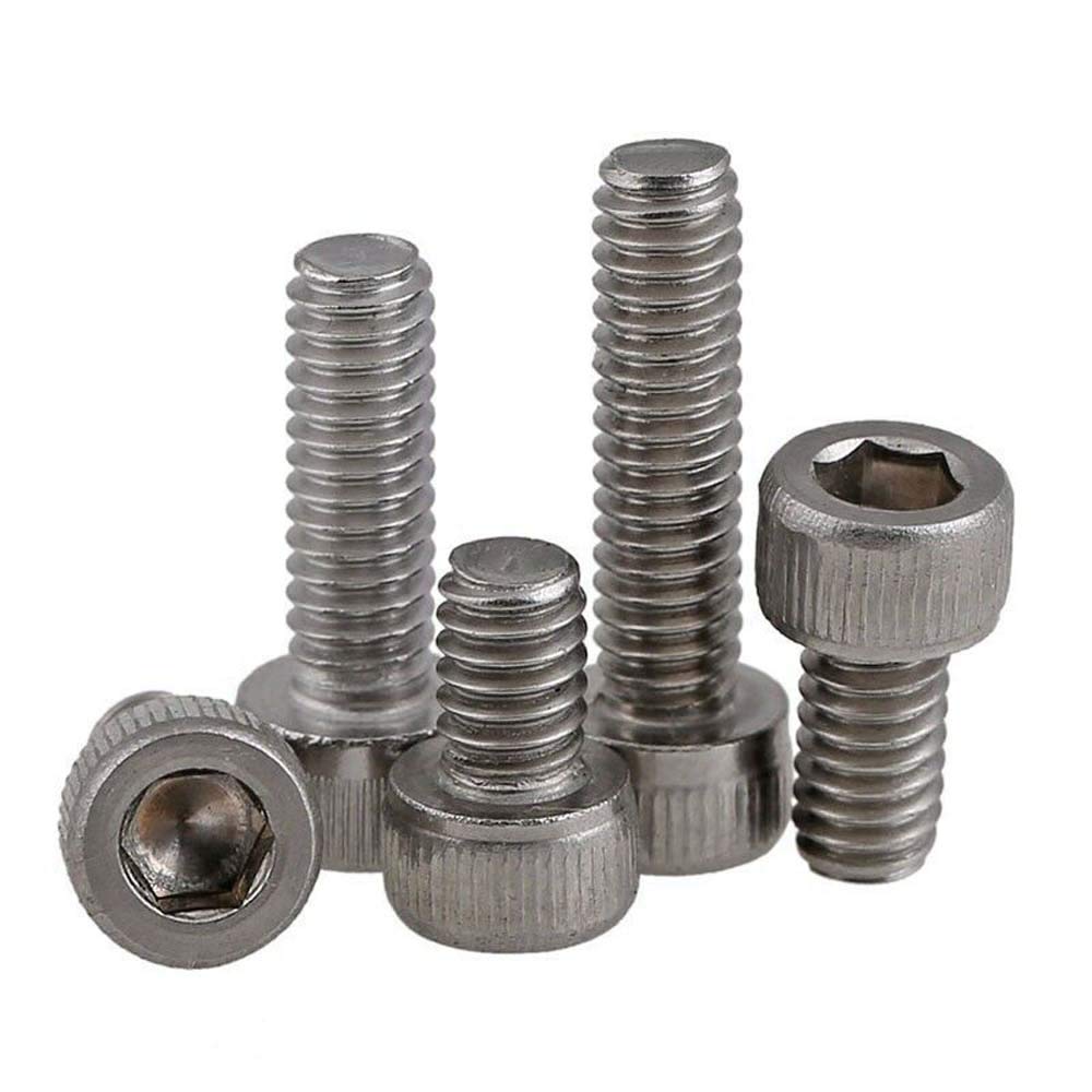 2 Stück 1/4-20 * 1 Zoll BSW Innensechskantschrauben mit Vollgewinde, A2 304 Edelstahl, Inbusschrauben (Nr. 548)(1/4-20 * 1,2Pcs